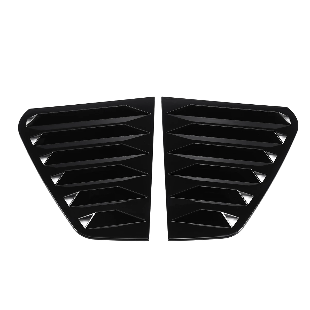 Car Rear Window Louvers Car Rear Window Blinds Side Louvers Vent For VW Golf 7 MK7 MK7.5 2014-2019 Also Fit For GTI GTD R