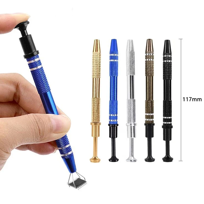 Quatro Garra Componente Eletrônico Grabber IC Extrator Pickup BGA Chip Picker Patch IC Chupar Pen Ferramentas de Reparação Eletrônica