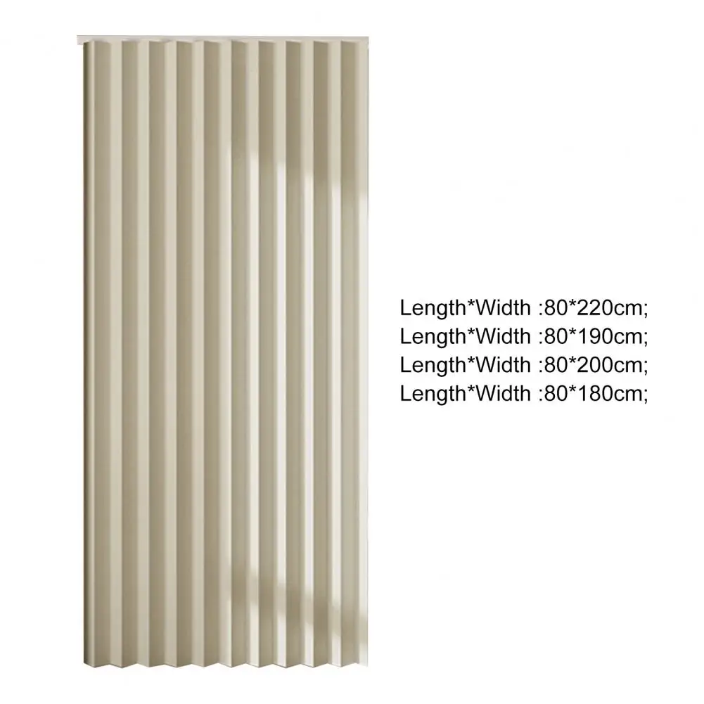 Rod Pocket Door Curtain No Drill Door Curtain Magnetic Windproof Door Curtain for Privacy Bedroom Room for 55 80cm