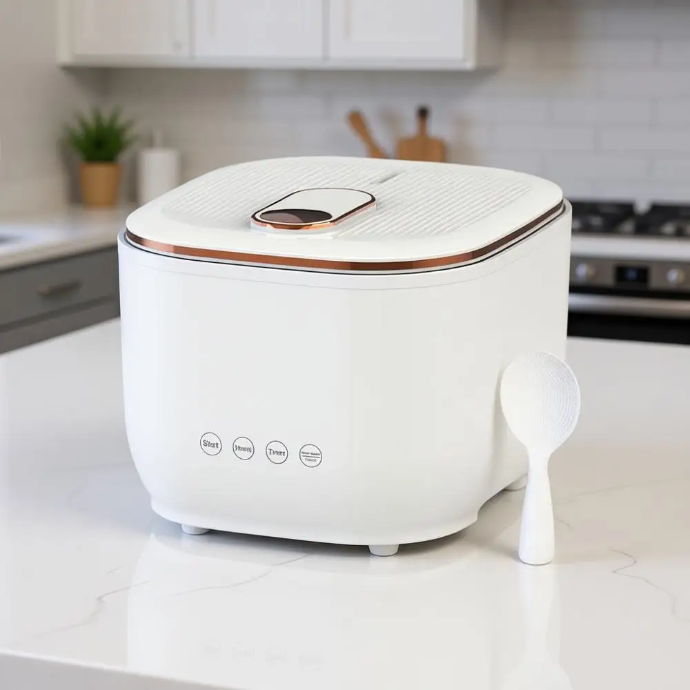 

Low Carb Rice Cooker, Digital Steamer, Porridge, Soup, Quick Rice, White Rice, Stainless Steel Filter Basket, 5 Cooking Function