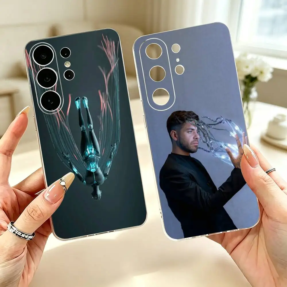 DJ A-Afterlife Anyma  Transparent Case for Samsung S24 23 22 21 20 FE Lite Plus Ultra Note 10 9 5G Cover