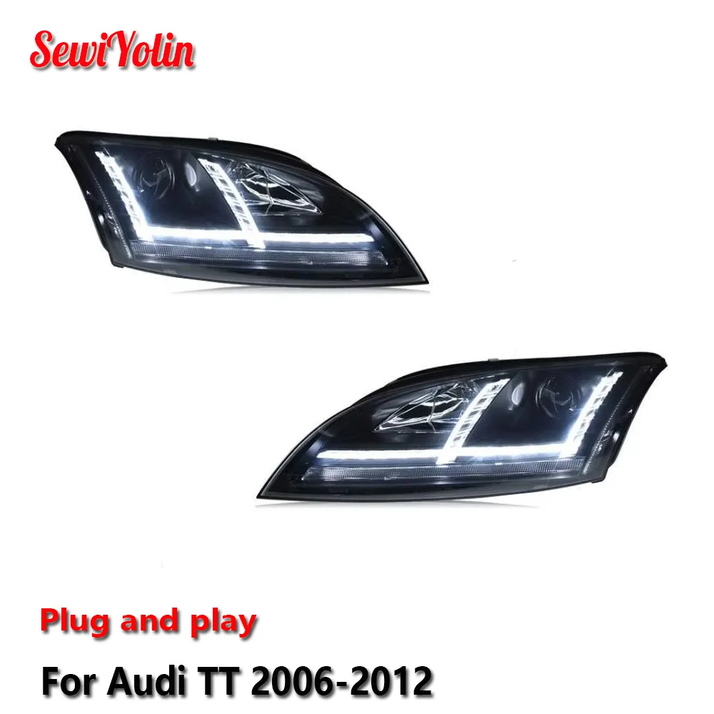 

Car LED Headlight Light Assemblies For audi TT 2006-2012 Auto Fog DRL Brake Turn Signal Lamp Plug and Play