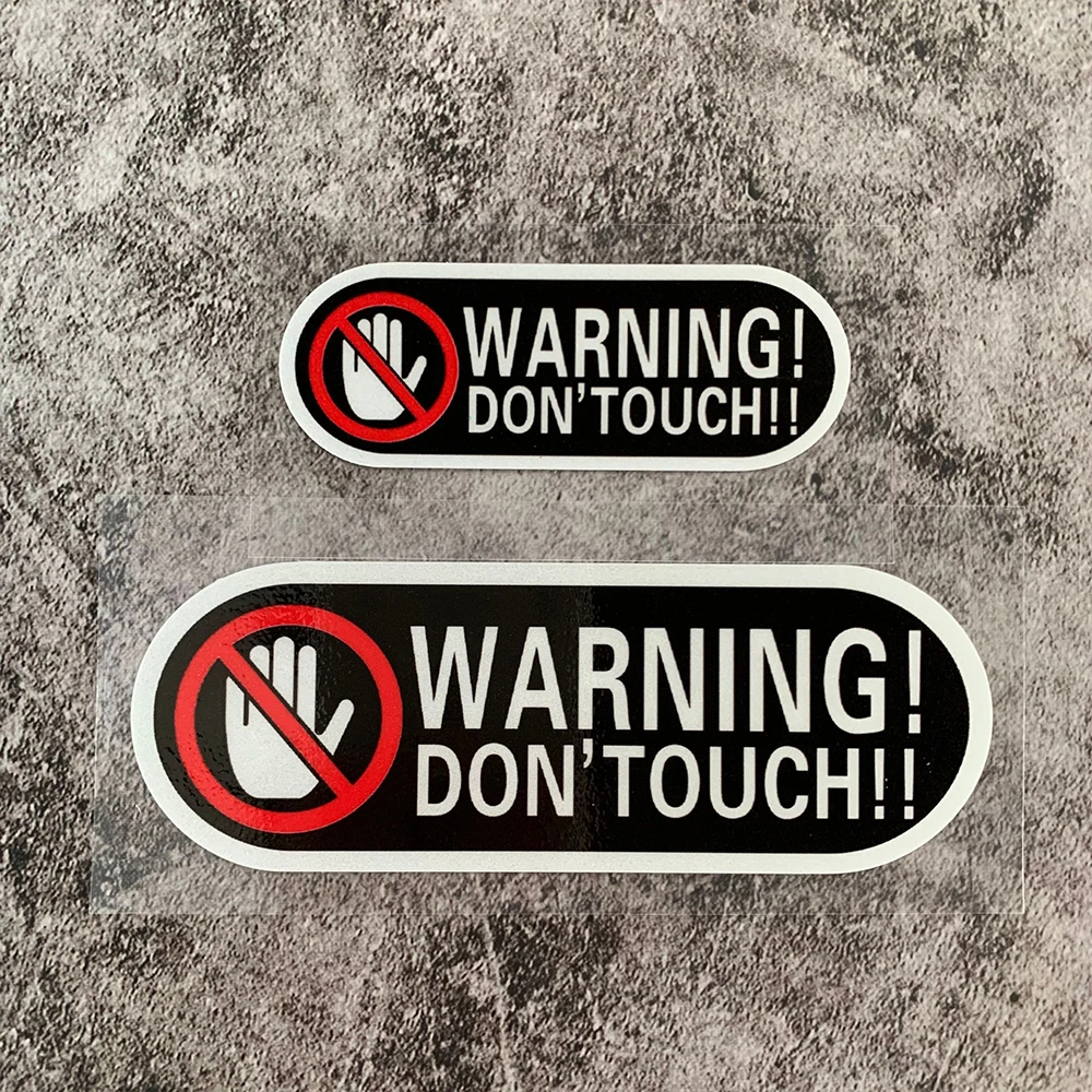 Don\'t Touch Reflective Warning Motorcycle Tank Decals Accessories Stickers for Honda HRC CBR CBR1000RR CB650R CBR600RR CBR500R