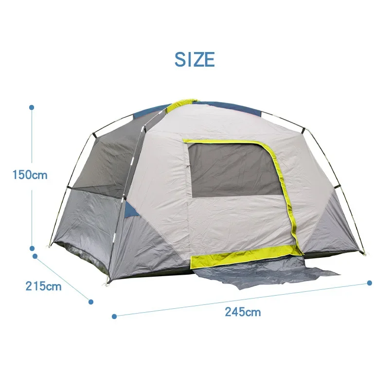 Outdoor 3-4 Person Waterproof Camping Tents Travel Camping Beach Tent For Events