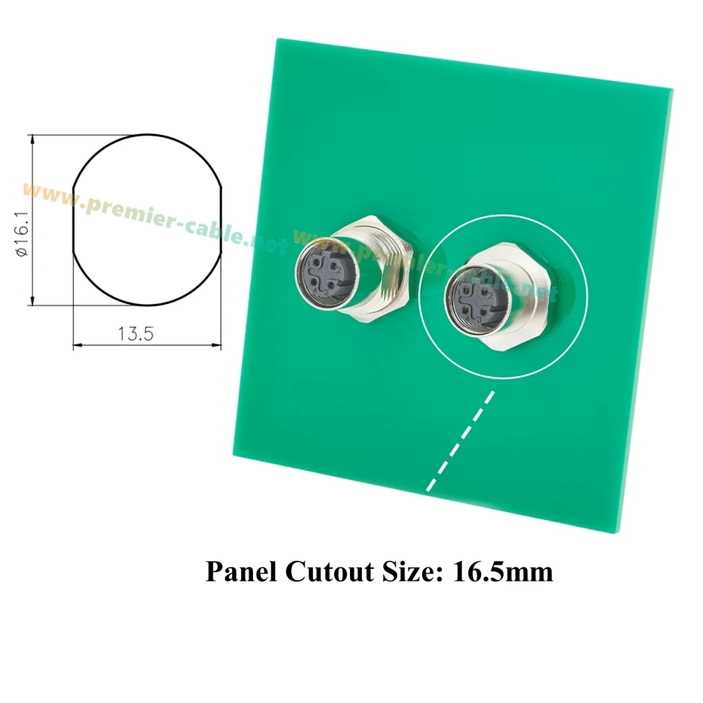 Рисунок 2 - M12 D-код, 4-контактный переборка