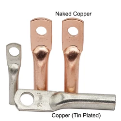 DTG 2.5/4/6/10/16mm2 Cable Wire Copper Oil-Plugging Screw Hole Tube Tubular Lug Connection Connector Cord End Crimping Terminal