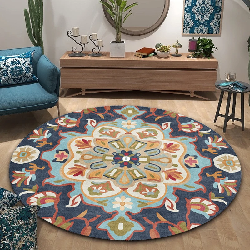 VIKAMA Advanced sense national wave Bohemian Mandala Living room bedroom office computer rocking chair floor mat