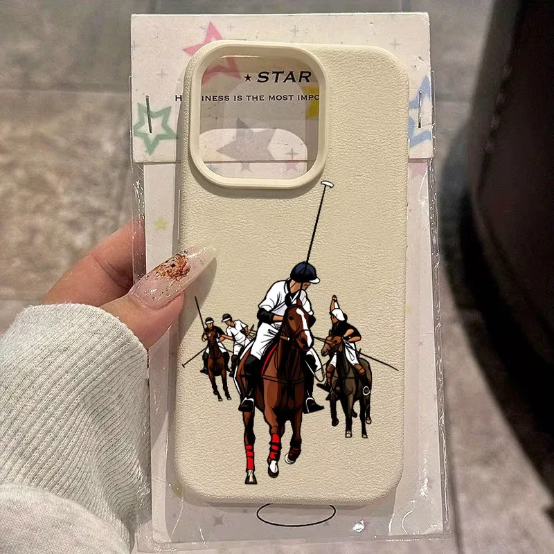 Fashionable Polo Sport Pattern Silicone Phone Case for Samsung S26 S25 S24 S23 S22 S21 S20 Note20 Ultra Plus A73 A55 5G Cover
