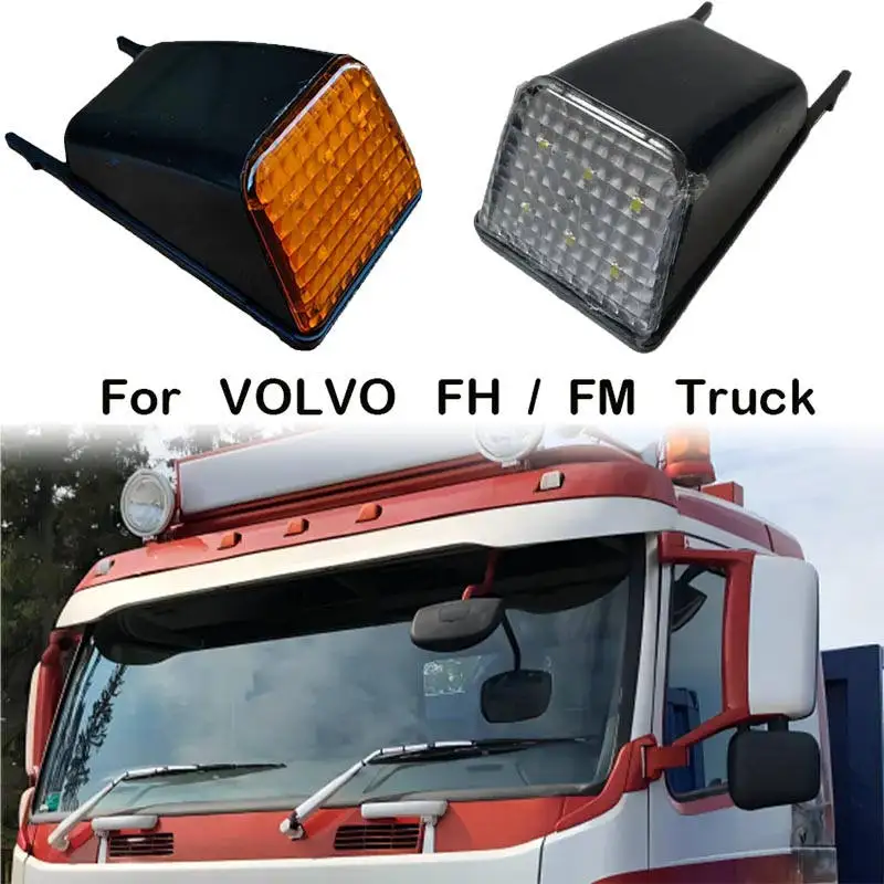 5 x 24V White Yellow LED Cab Roof Marker Lights For Volvo Truck FH FM NH FH12 FH16 FM9 OEM 20425484 20398824