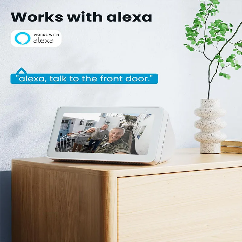 IeGeek Video Doorbell Wireless with Chime 2K HD Doorbell Camera, Smart Home Security Door Bell Voice Message and Changer