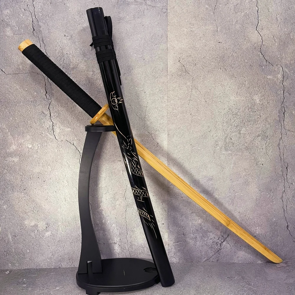 40inch Wooden Laido Katana Kendo Sword Real Size Japanese Katana Original Samurai Sabre Anime Cosplay Prop Ninja Knife Toy Gift