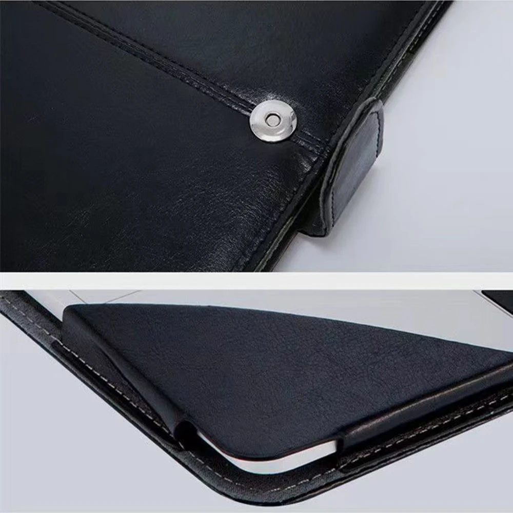 Leather Laptop Case for 2024 Macbook Pro 14 15 16 M2 M3 Air 13.6 15.2 Inch Bag Cover for New Mac A3113 A3114 A2992  A2991 A2681