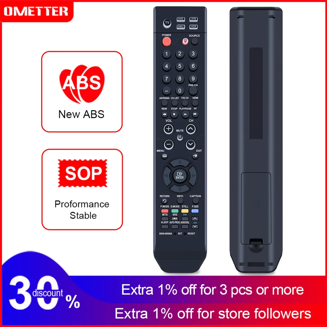 

New Remote Control BN59-00598A BN59-00624A Use for Samsung LE32R52 HPS6373 HPT4234 HPS5053 HPS5073C HPS5033 Plasma LCD LED HDTV