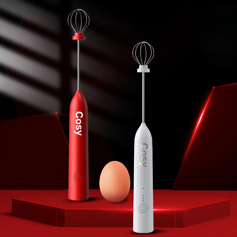 Milk Frothers Portable Electric Wireless Rechargeable Foam Maker Small Handheld Foamer Household Kitchen High Speeds Mixer Whisk