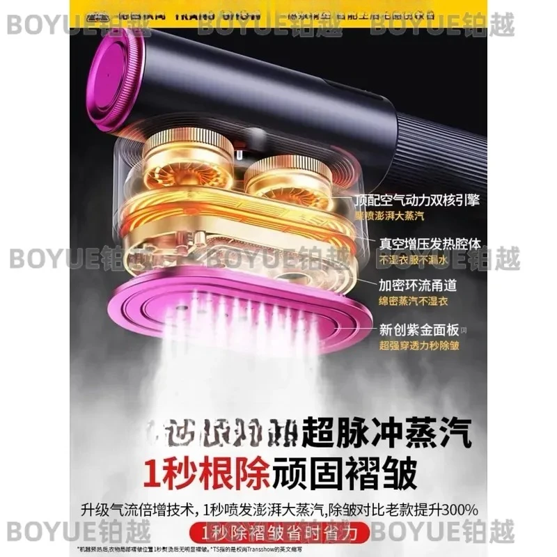 Portable Handheld Garment Steamer Mini Steam Iron for Clothes Home Travel Dormitory Electric Fabric Wrinkle Remover Brush