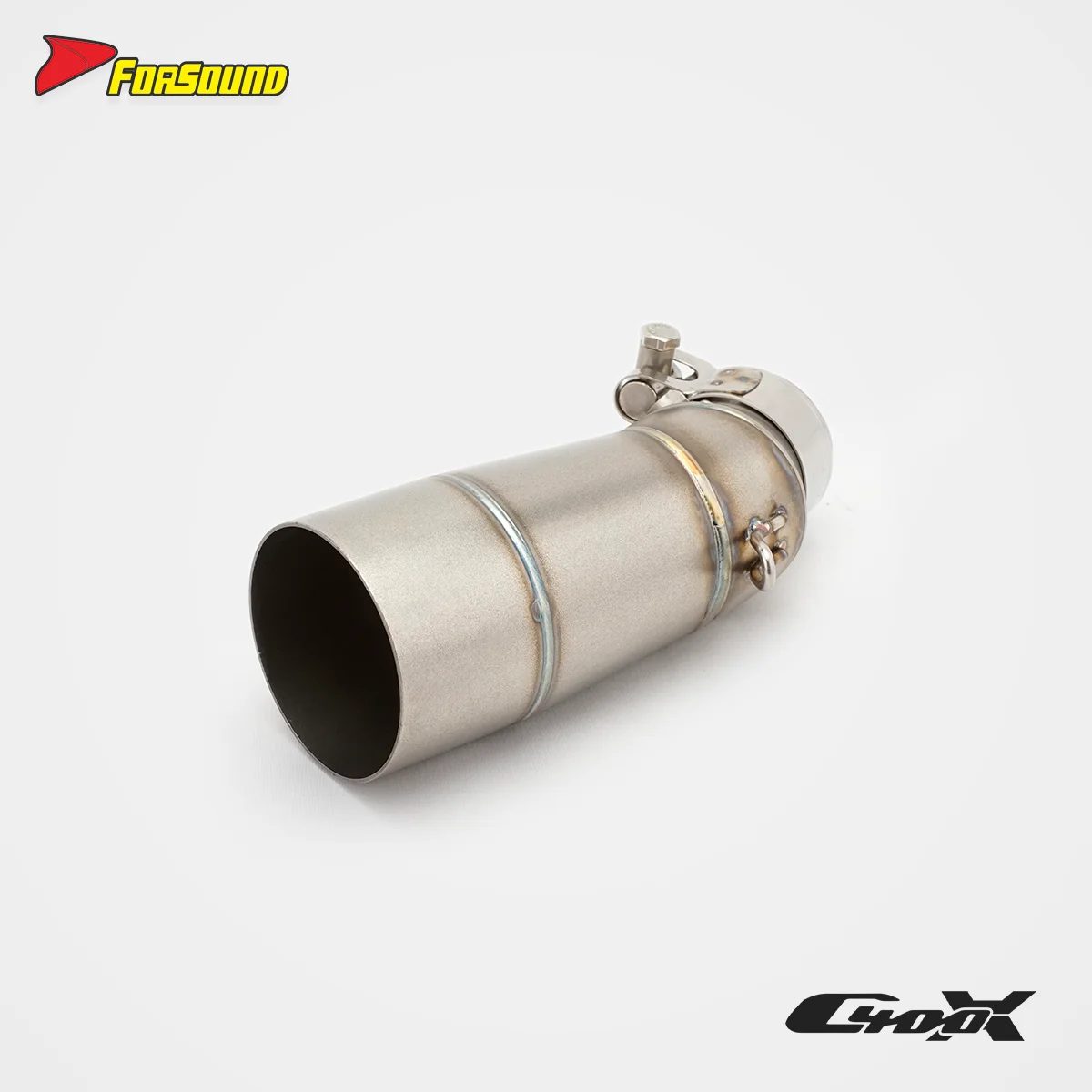 Forsound Factory Wholesale Price BMW C400X Titanium Exhaust Valved Muffler with Mid Pipe Resonator