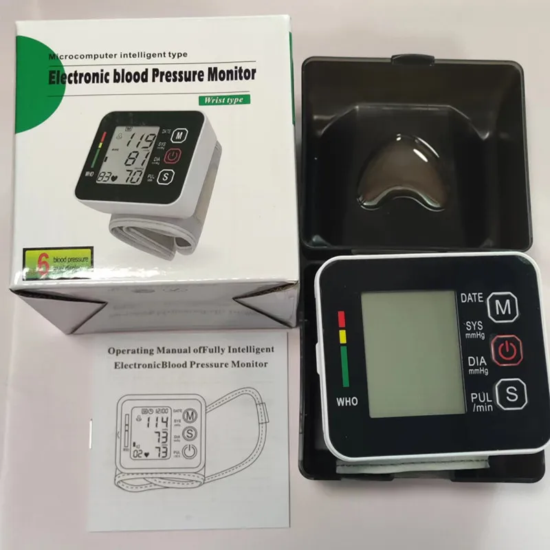 Russian Voice Tonometer Wrist Blood Pressure Monitor Automatic Wrist Digital Meter for Measuring And Pulse Rate Sphygmomanometer