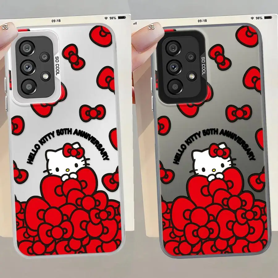 Cute Sanrio Hello Kitty Phone Cover Case for Samsung Galaxy A26 A50 A17 A54 A15 A16 A31 A07 A71 A14 A34 A37 A57 A25 A51 A04 A56