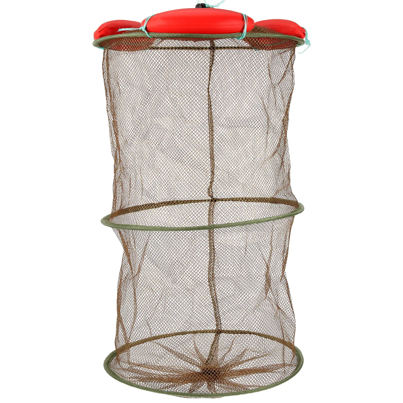 

Fish Net Collapsible Large Capacity Fishing Net Floating Fishing Net Portable Fishing Mesh Net Locating Net Drawstring Fish