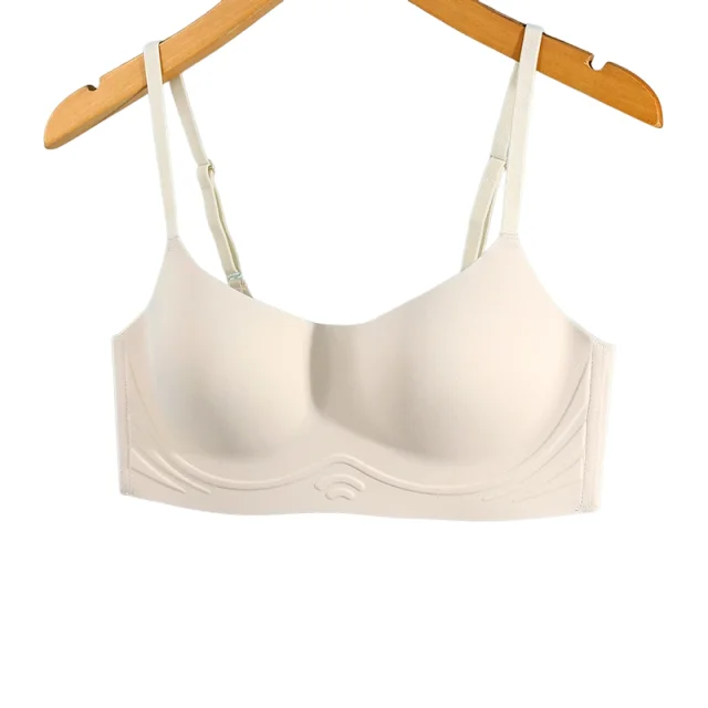 KUCLUT Underwear Women's Thin Section Big Breasts Show Small Breasts Gathered Breasts Anti-lighting Bra Breathable