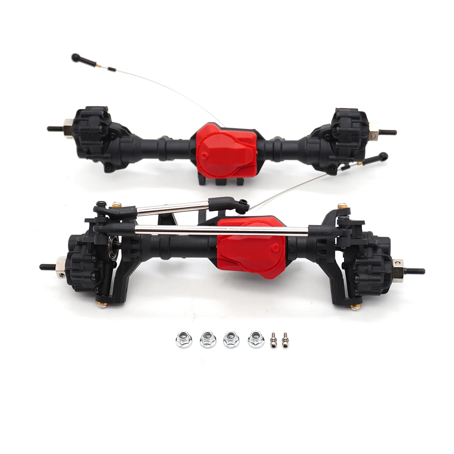 RC-Car-Portalachsen vorne und hinten für 1/10 RC Crawler Rock Car Axial SCX10 I SCX10 II RGT 86100 Redcat GEN8 Traxxas TRX-4 TRX4