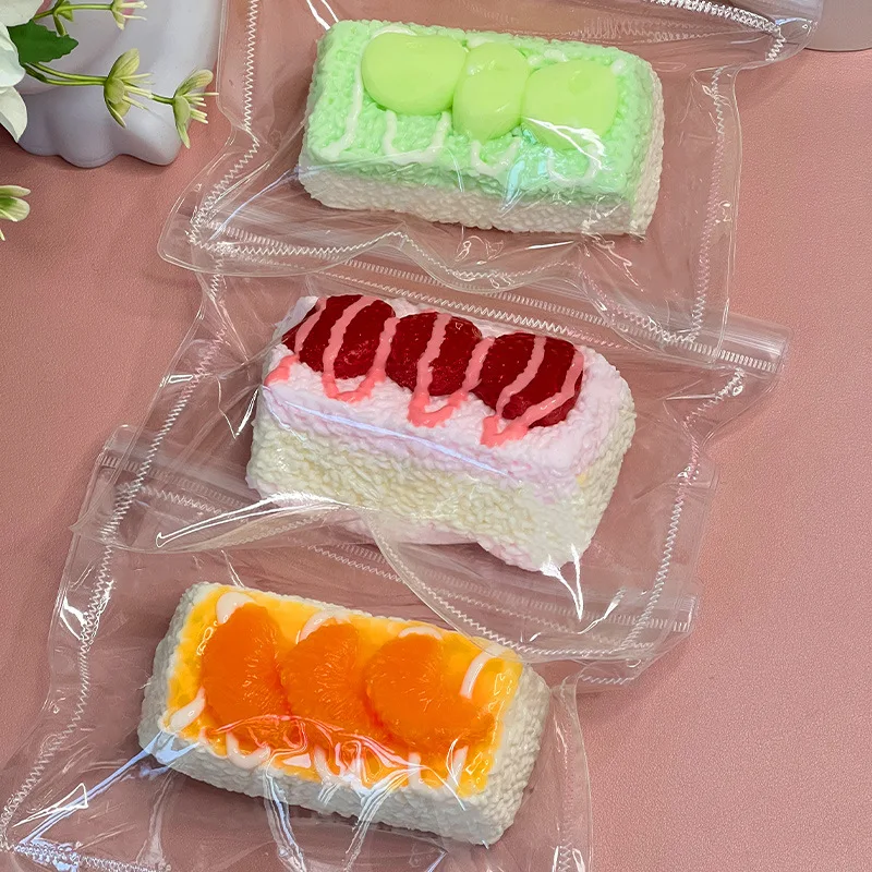 ZOCO 安全と環境保護 ケーキ型シリコン製ピンチ玩具 握るおもちゃ フィジェットトイ ストレス解消ギフト