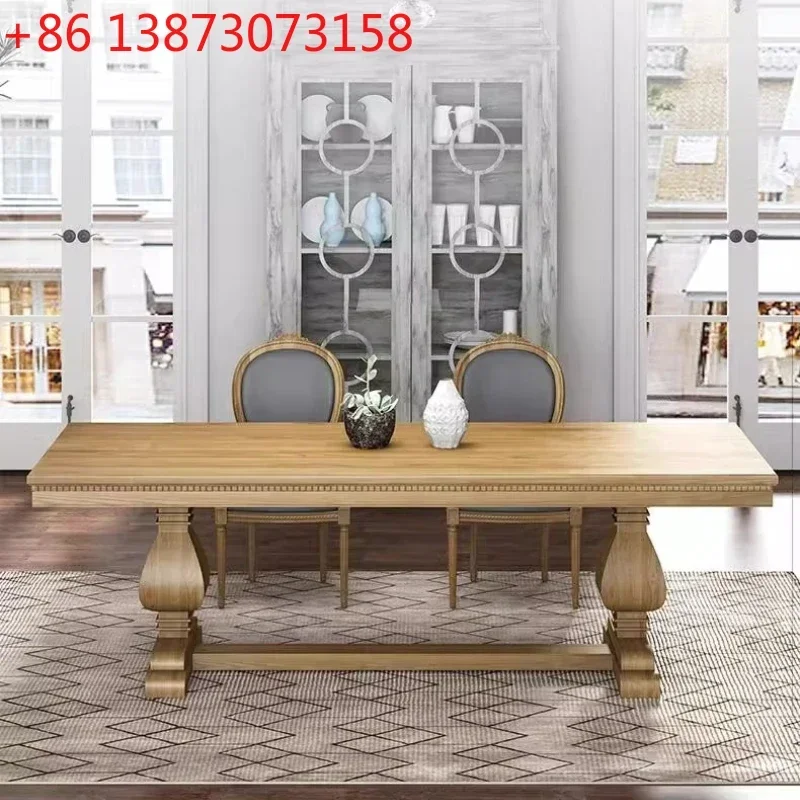 

American Style Light Luxury Vintage Room Offices Office Desks And Workstations Room Desks Computer Desk Negotiation Long Table