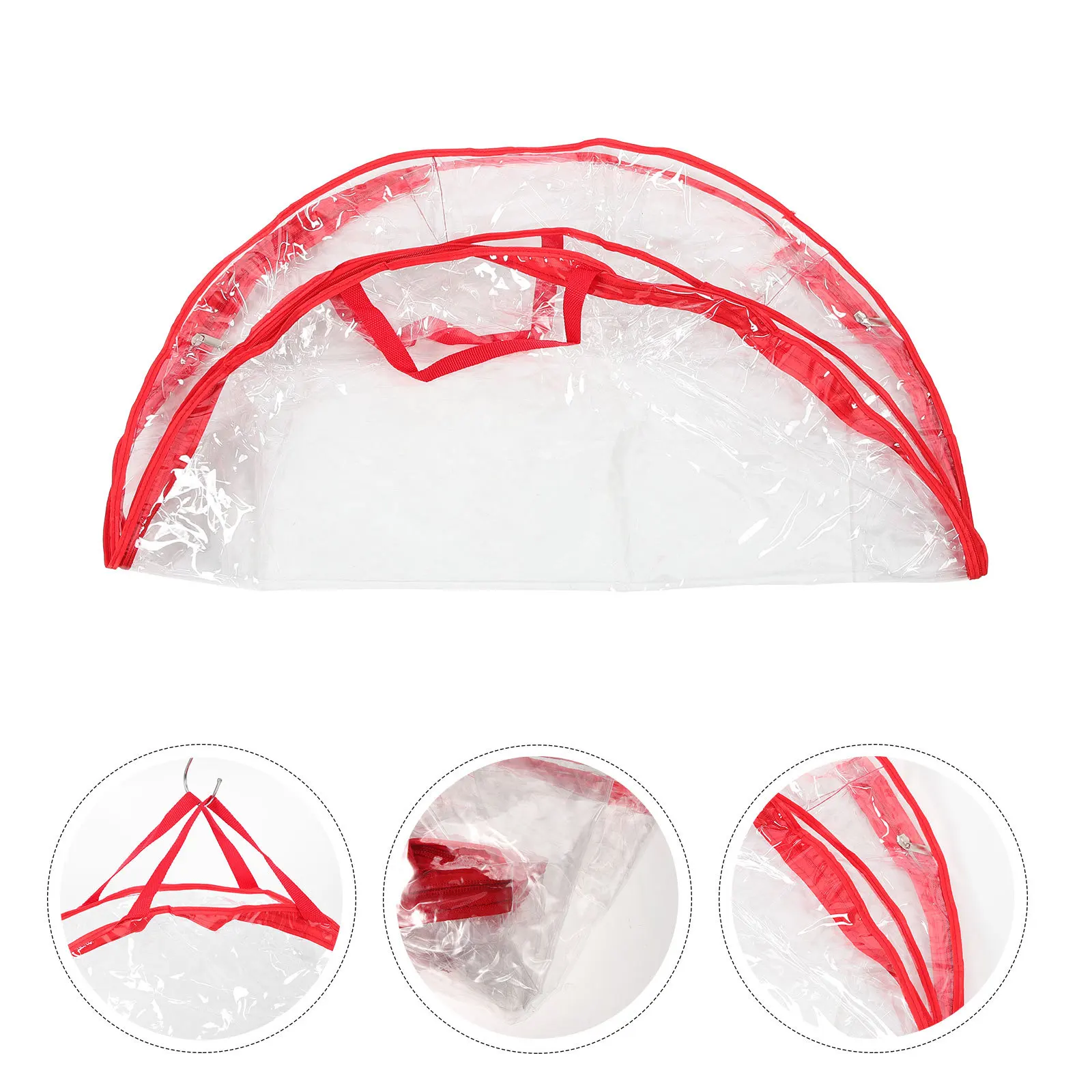 

Large Christmas Wreath Storage Container Transparent PVC Wreath Holder for Artificial Garlands Festive Gift Packing Reusable