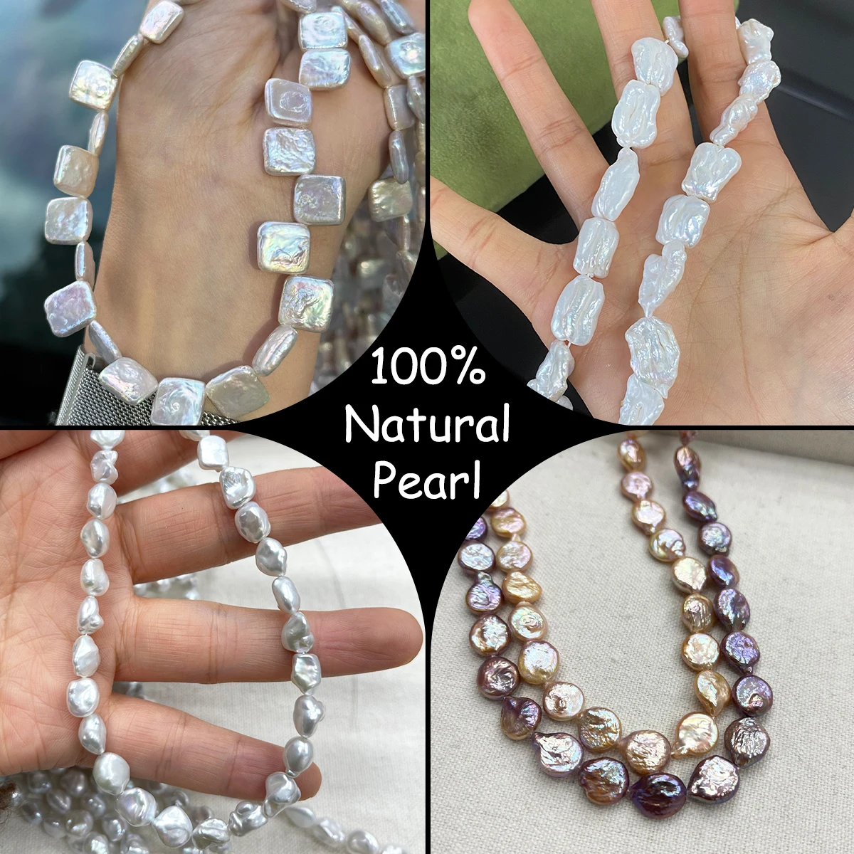 

Natural Pearls Bead High Quality Baroque Beads for Jewelry Making Necklace Bracelets DIY Accessories Pearl Supplies Wholesale