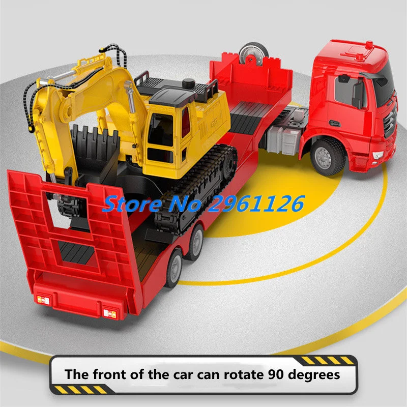 1:26 61 CM Super Lager Afstandsbediening Semi Trailer Tractie Truck Model Gesimuleerde Geluidseffecten RC Techniek Truck Kinderen speelgoed