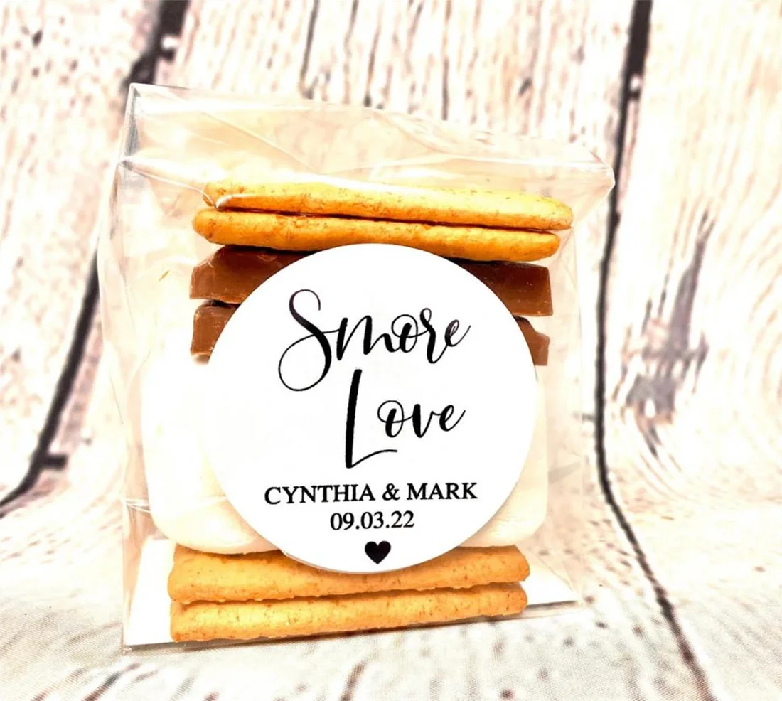 25PCS  Smore Love Wedding Stickers and bags