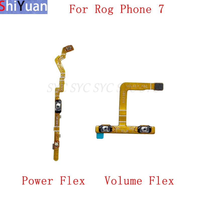 Переключатель громкости, боковая кнопка управления, гибкий кабель для Asus ROG Phone 7, запасные части для включения и выключения питания