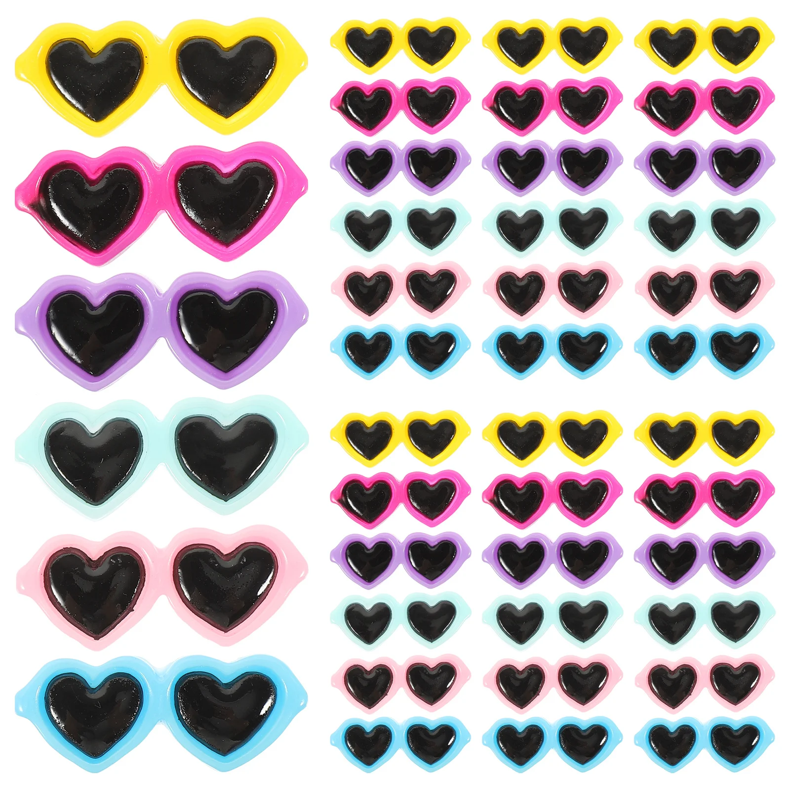 

40Pcs Lovely Resin Charms for DIY Phone Case Craft Hairpin Accessories Unique Design Elegant Party Ceremony Decor