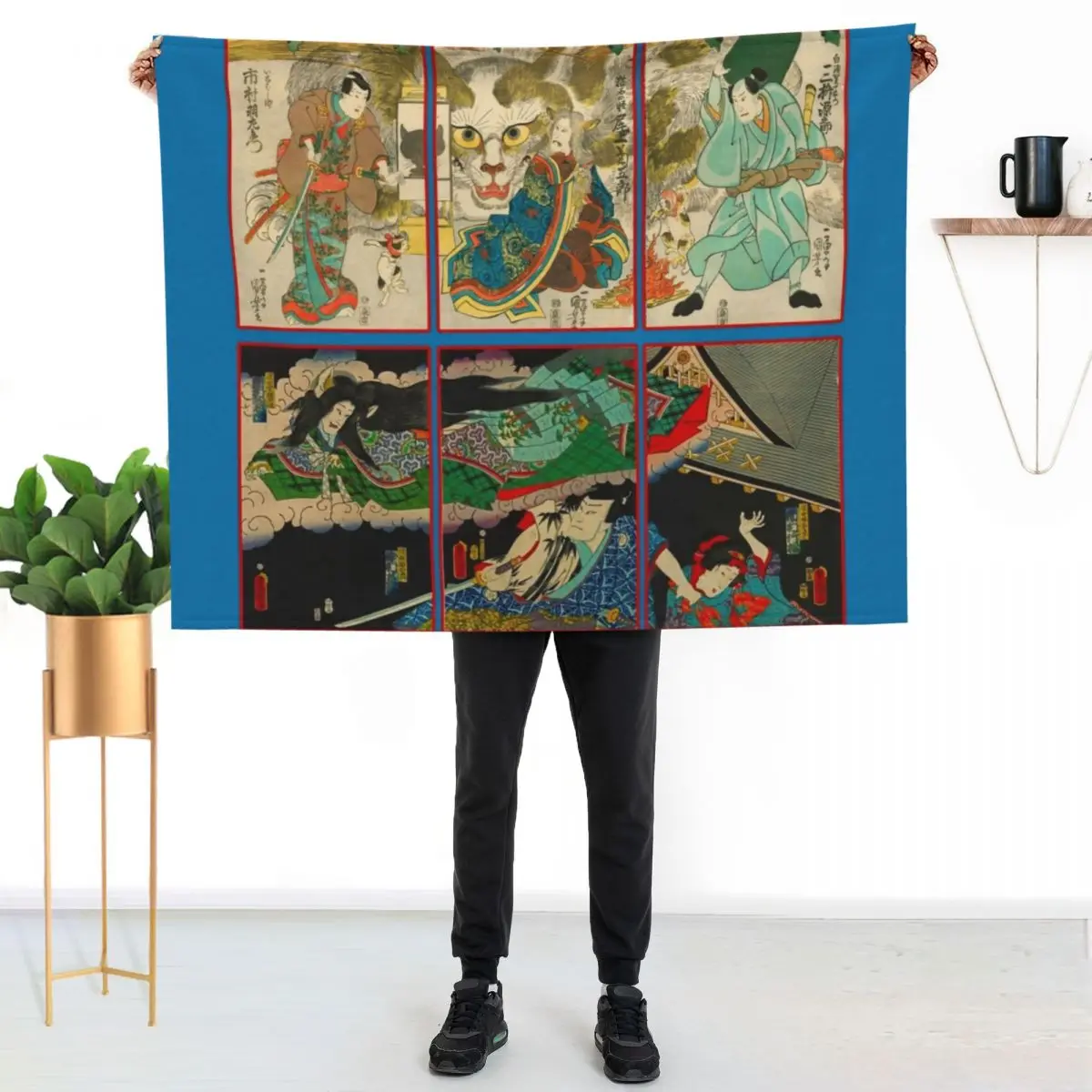 

The Cat Stone Monster 2 Throw Blanket Ultra Soft Flannel Fleece Blanket for All Seasons
