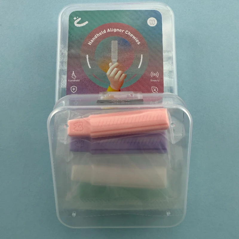 20x4Pcs/Boîte Chewies orthodontiques pour un soutien confortable des appareils dentaires invisibles et une mastication confiante, sans goût