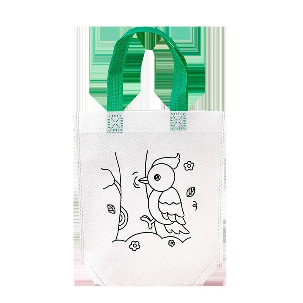 Doppelseitige Graffiti-Tasche aus Vliesstoff zum Ausmalen von Goodie-Taschen, doppelseitige Graffiti-Tasche, handgefertigt