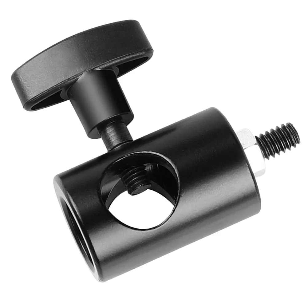 

Black 1/4 Screw Stud Adapter for Camera Flash Tripod Light Stand Universal Alloy Mounting with for Photography