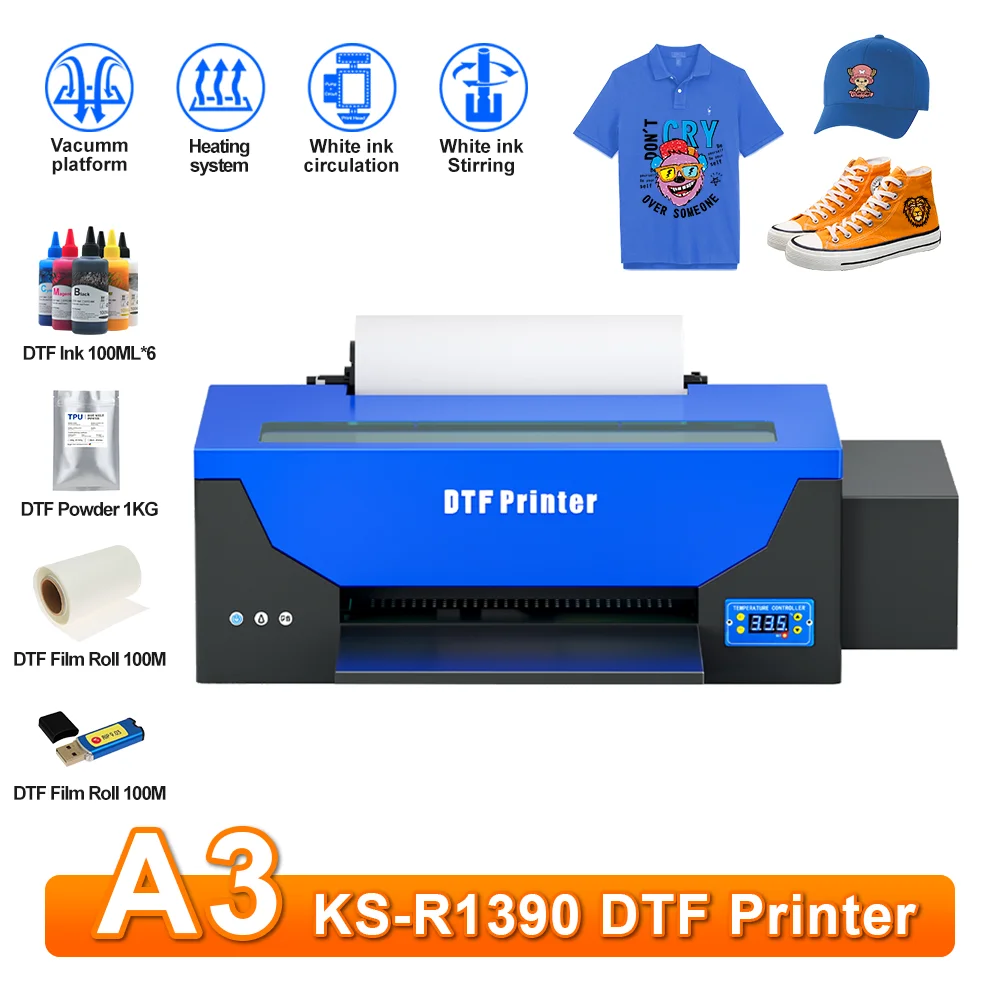 

Принтер DTF A3 R1390 для печати на футболках, принтер для печати на футболках и одеждах