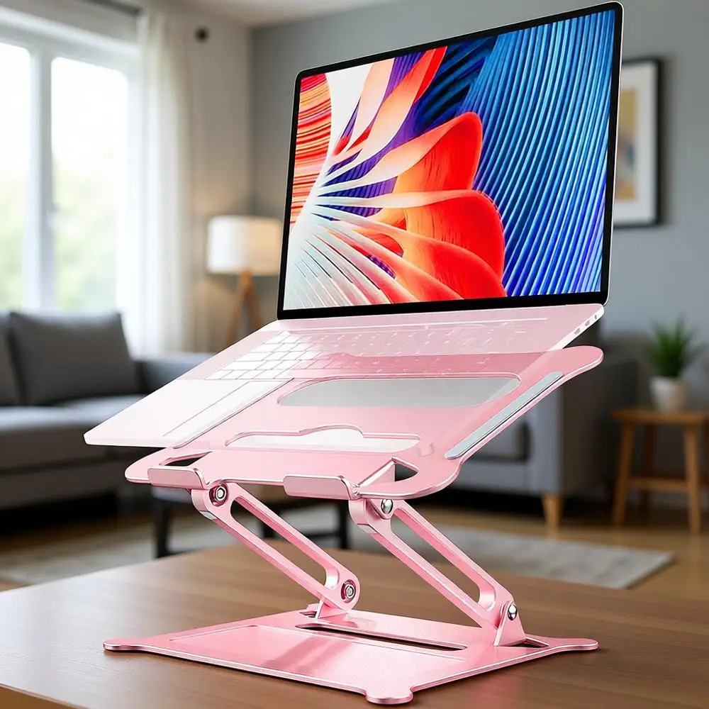 

Universal Laptop Stand Riser for 11-15.6 Notebooks - Pink