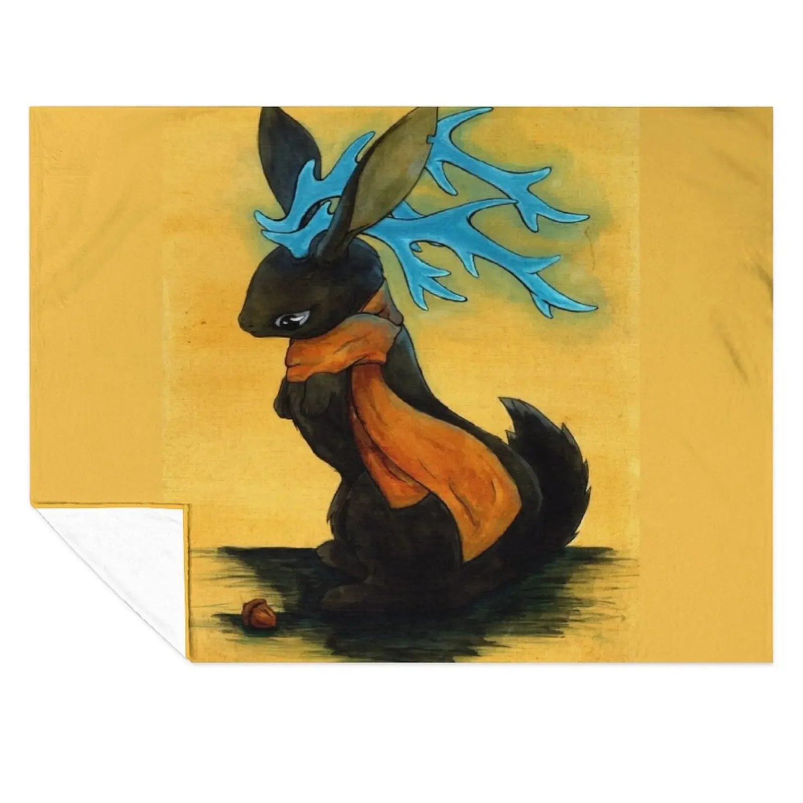 

Осеннее одеяло Jackalope для декоративных чехлов на диван-кровать, мягкие большие роскошные утолщенные одеяла