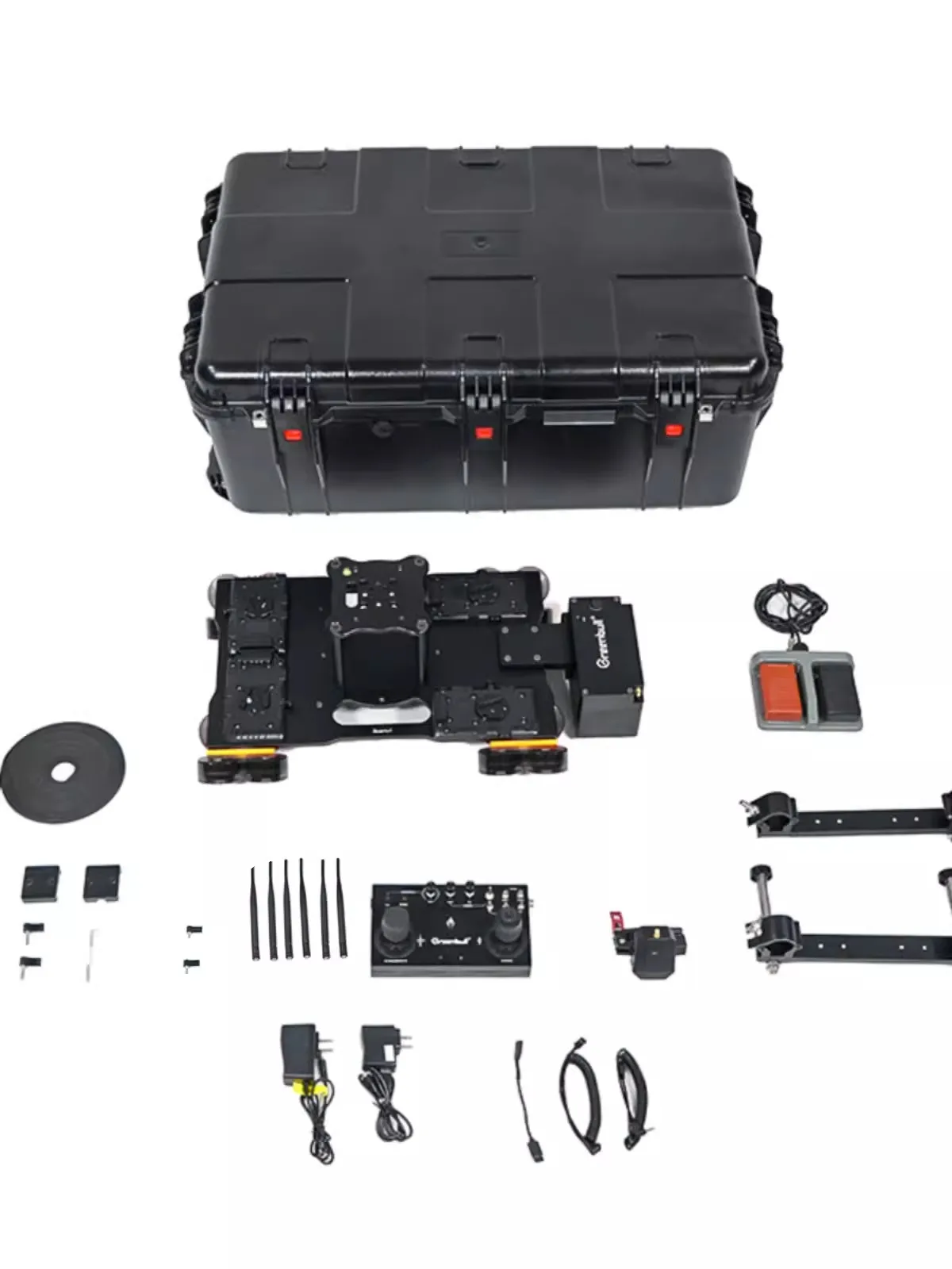 Greenbull XT30 Motorized Camera Track Dolly Broadcasting Standard Camera Track Robot 4*4 wheels dolly Payload 50 KG