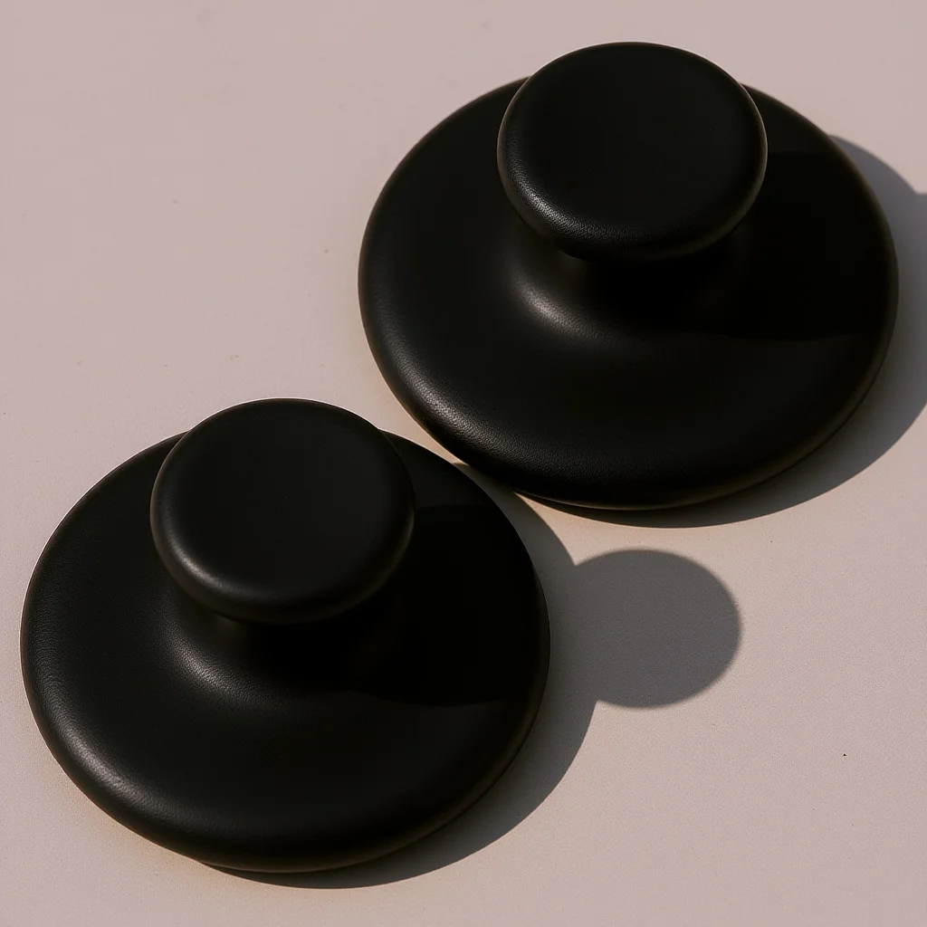 

2pcs Natural Stone Massager For Back Arm Leg Head Pain Relief, Mushroom Shaped Body Scraping Tool, Stone Massage Device For Deep