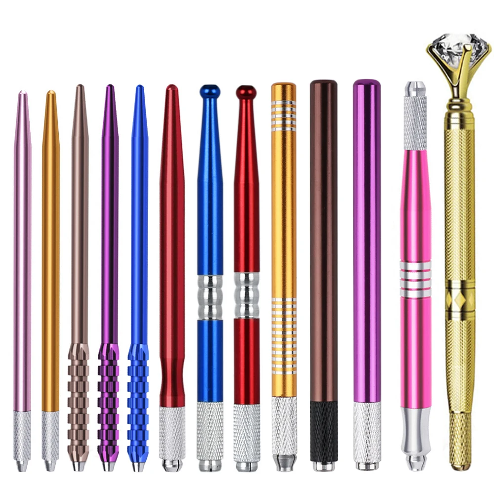 

Microblading Pen Kit Light Manual Tattoo Pens For Permanent Makeup Supplies Durable Aluminum Pen With Tattoo Needles Piece