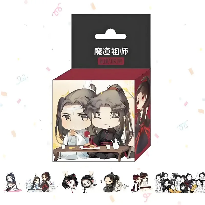 1.5cm*5m Comic Grandmaster Of Demonic Cultivation Washi Tape Wei Wuxian,Lan Wangji Adhesive Tape DIY Scrapbooking Sticker Label