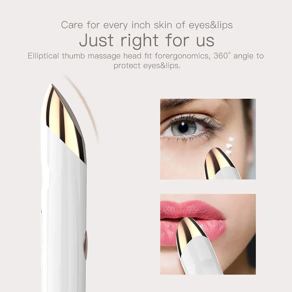 ขายร้อน 2023 ไฟฟ้าไร้สายอุปกรณ์นวดตา Anti-Wrinkle Eye Anti-Puffiness นวดสําหรับ Eye และ Lip