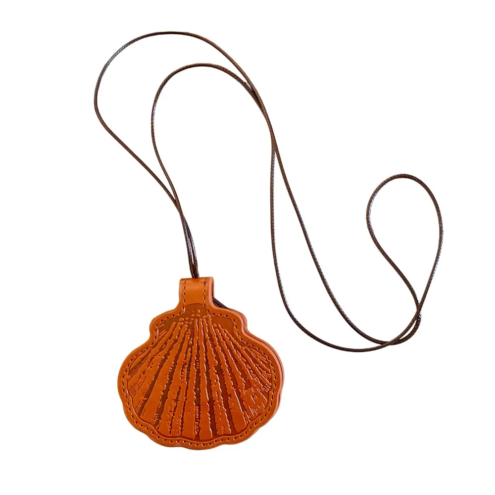 Bohemian Shell Glasses Clip Necklace Leather Beach Surfer Trendy Beach Necklace Dopamine Splicing Leather Shell Choker