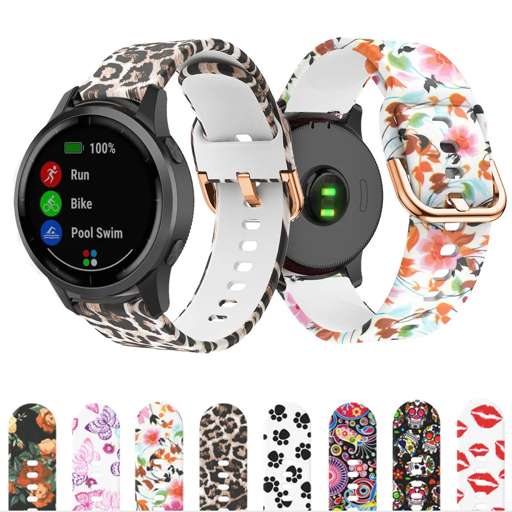 Pulseira para Garmin Forerunner, 20mm, 245, 245M, 645, Vivoactive 3, Vivomove HR, Music, Venu, Bracelete Move Style, Pulseira Correa