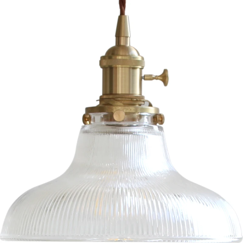 IWHD Nordic Style Copper Pendant Light Fixtures Kitchen Dinning Living Room Lights Modern Glass