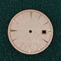 35mm Watch Dial Silver / Gold / Rose Watch Faces with Single Date Mechanical Watch Replacement Parts for NH35/NH36 Movement