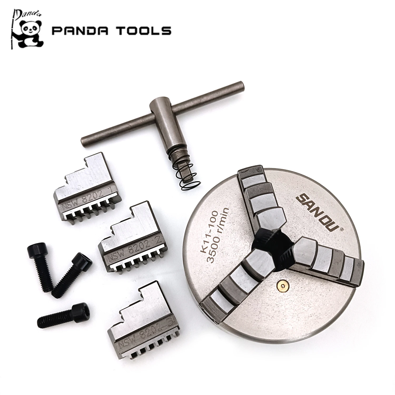 

Hot Sale K11-100 SANOU Lathe Chuck 3 Jaw Self-centering Chucks in 4inch Size